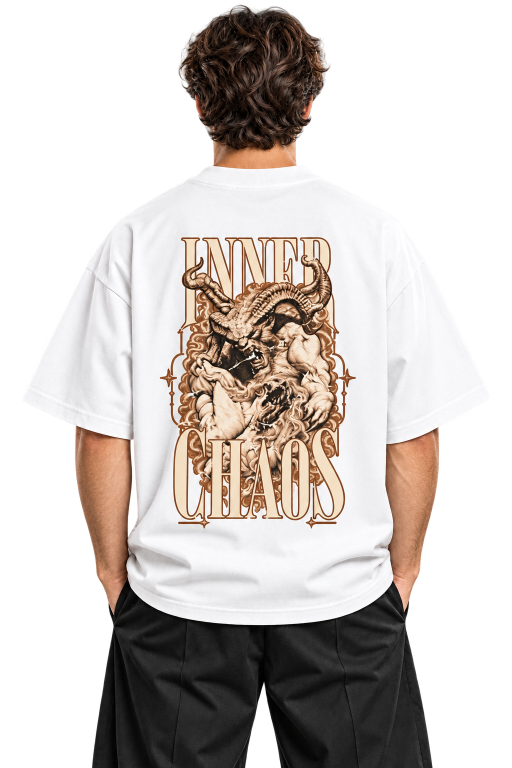 Vareon white Blanco Inner Chaos modelo espalda PNG transparente
